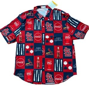 St Louis Cardinals Adult‎ XL All-Over Print Shirt SGA 6/7/24 Coca Cola MLB Cards